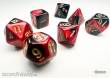Chessex CHX20633 - Gemini® Mini-Polyhedral Black-Red/gold 7-Die Set