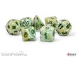 Chessex CHX22409 - Marble Mega-hedral Green/dark green 7-Die Set