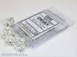 Chessex Würfel CHX23271 - Clear w/white translucent Ten d10 Sets