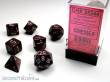 Chessex Würfel CHX25344 - Silver Volcano™ Speckled Polyhedral 7-Die Sets