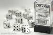 Chessex Würfel CHX25601 - White w/black Opaque 16mm d6 with pips Dice Blocks™ (12 Dice)