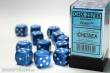 Chessex Würfel CHX25706 - Water™ Speckled 16mm d6 with pips Dice Blocks™ (12 Dice)