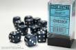 Chessex Würfel CHX25746 - Stealth™ Speckled 16mm d6 with pips Dice Blocks™ (12 Dice)