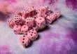 Chessex CHX25864 - Opaque 12mm d6 Pastel Pink/black Dice Block (36 dice)