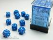 Chessex Würfel CHX25906 - Water™ Speckled 12mm d6 with pips Dice Blocks™ (36 Dice)