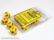 Chessex Würfel CHX26202 - Yellow/black Opaque Polyhedral Ten d10 Sets