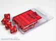 Chessex Würfel CHX26204 - Red/white Opaque Polyhedral Ten d10 Sets