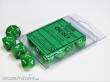 Chessex Würfel CHX26205 - Green/white Opaque Polyhedral Ten d10 Sets