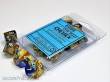 Chessex Würfel CHX26222 - Blue-Gold w/white Gemini™ Polyhedral Ten d10 Sets