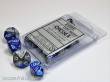 Chessex Würfel CHX26223 - Blue-Steel w/white Gemini™ Polyhedral Ten d10 Sets