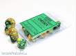 Chessex Würfel CHX26225 - Gold-Green w/white Gemini™ Polyhedral Ten d10 Sets