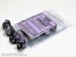 Chessex Würfel CHX26232 - Purple-Steel w/white Gemini™ Polyhedral Ten d10 Sets