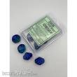 Chessex CHX26263 - Gemini® Blue-Blue/light blue Luminary™ Set of 10 d10s