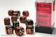 Chessex Würfel CHX26633 - Black-Red w/gold Gemini™ 16mm d6 with pips Dice Blocks™ (12 Dice)