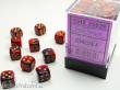 Chessex Würfel CHX26826 - Purple-Red w/gold Gemini™ 12mm d6 with pips Dice Blocks™ (36 Dice)