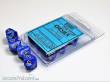 Chessex Würfel CHX27236 - Vortex Blue w/gold Signature™ Polyhedral Ten d10 Sets
