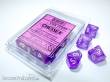 Chessex Würfel CHX27377 - Borealis® Purple/white Luminary Set of Ten d10s