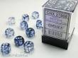 Chessex Würfel CHX27808 - Nebula™ Black w/white Signature™ 12mm d6 with pips Dice Blocks™ (36 Dice)