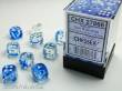 Chessex Würfel CHX27866 - Nebula™ Dark Blue w/white Signature™ 12mm d6 with pips Dice Blocks™ (36 Dice)