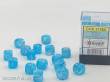 Chessex Würfel CHX27966 - Luminary Sky blue/silver 12mm d6 with pips Dice Blocks™ (36 Dice)