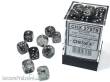 Chessex Würfel CHX27978 - Borealis® 12mm d6 Light Smoke/silver Luminary Dice Block™ (36 dice)