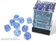 Chessex Würfel CHX27986 - Borealis® 12mm d6 Sky Blue/white Luminary Dice Block™ (36 dice)