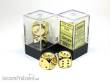 Chessex Würfel CHX29006 - Gold-Plated Metallic 16mm d6 with pips Pair (2)