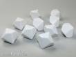 Chessex Würfel CHX29034 - Opaque Polyhedral White Bag of 10 Blank 10-sided dice