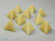 Chessex Würfel CHX29041 - Opaque Polyhedral Ivory Bag of 10 Blank 4-sided dice