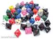 Chessex Würfel CHX29408 - Bag of 50 Assortment Loose Opaque Polyhedral d8 Dice