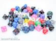 Chessex Würfel CHX29410 - Bag of 50 Assortment Loose Opaque Polyhedral d10 Dice