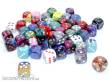 Chessex CHX29526 - Bag of 50 Assorted Loose Gemini® 16mm w/pips d6 Dice.