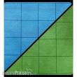 Chessex CHX96465 - Battlemat™ 1” Reversible Blue-Green Squares (23½” x 26” Playing Surface)