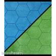 Chessex CHX96665 - Battlemat 1? Reversible Blue-Green Hexes (23½? x 26? Playing Surface)