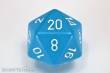 Chessex Würfel CHXXQ2016 - Opaque 34mm d20 Light Blue/white Dice