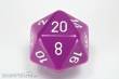 Chessex Würfel CHXXQ2027 - Opaque 34mm d20 Light Purple/white Dice