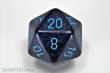 Chessex Würfel CHXXS2053 - Cobalt™ Speckled 34mm 20-Sided Dice