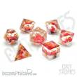 Glassstaff CSDCB14RSEBLM - Rose Bloom Sharp Edge Resin RPG Dice Set