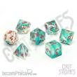 Glassstaff CSDCB19CERUCYC - Cerulean Cyclone Sharp Edge Resin RPG Dice Set