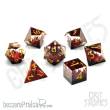 Glassstaff CSDCB37LAVAPKS - Lava Peaks Sharp Edge Resin RPG Dice Set