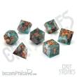 Glassstaff CSDCB5OCEANORA - Oceanic Oracle Sharp Edge Resin RPG Dice Set