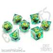Glassstaff CSDCE2FORESTGAZE - Forest Dragons Gaze Floating Eye RPG Dice Set