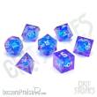 Glassstaff CSDCL12BLUBANE - Blue Bane Liquid Core RPG Dice Set