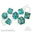 Glassstaff CSDCL2FORFOUNT - Forest Fountain Liquid Core RPG Dice Set