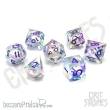 Glassstaff CSDCL32MRDNMSTQ - Meridian Mystique Electroplated Liquid Core RPG Dice Set