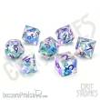 Glassstaff CSDCL33FNTSIAFLD - Fantasia Fluid Electroplated Liquid Core RPG Dice Set