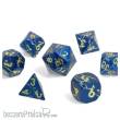 Glassstaff CSDCM104GLDRFT - Gilded Rift Metal RPG Dice Set