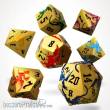 Glassstaff CSDCM110RUMSCNSN - Aurum Ascension Metal RPG Dice Set