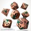 Glassstaff CSDCM111VRDNFLM - Viridian Flame Metal RPG Dice Set