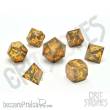 Glassstaff CSDCM12MRRDMDS - Marred Midas Metal RPG Dice Set